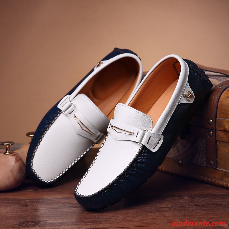 Mocassin Daim Homme Pas Cher Peachpuff Noir Mc23417