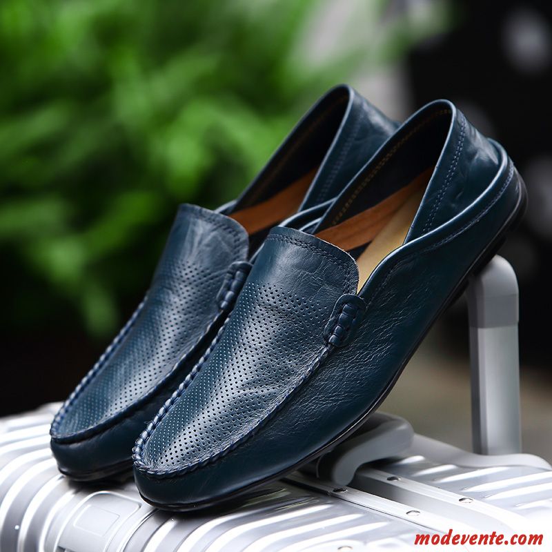 Mocassin Fashion Homme Rouge Argent Mc23606