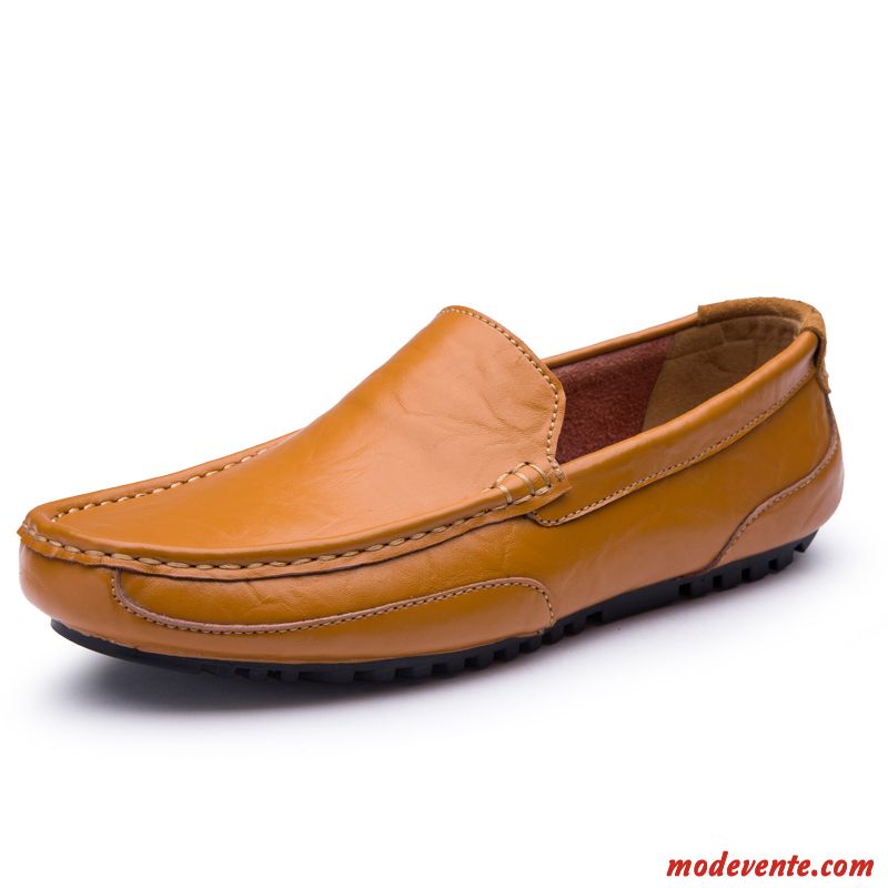 Mocassin France Noir Homme Tomate Marron Mc23658
