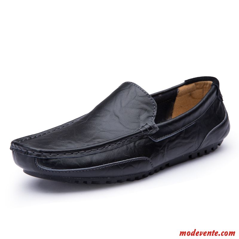 Mocassin France Noir Homme Tomate Marron Mc23658