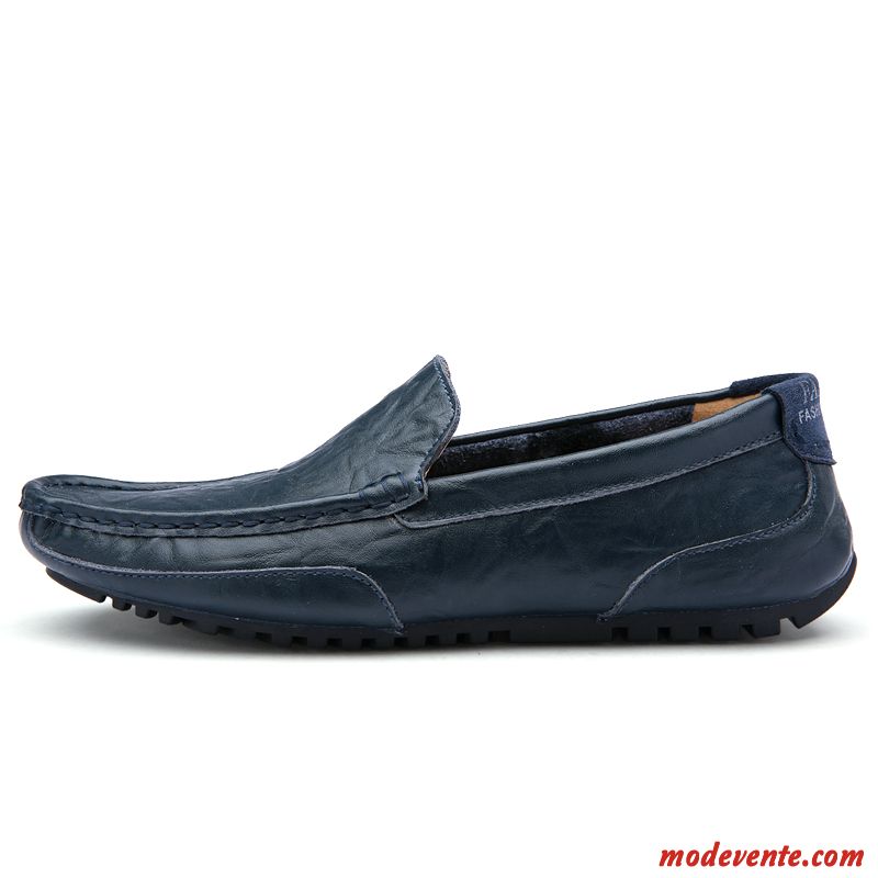 Mocassin France Noir Homme Tomate Marron Mc23658