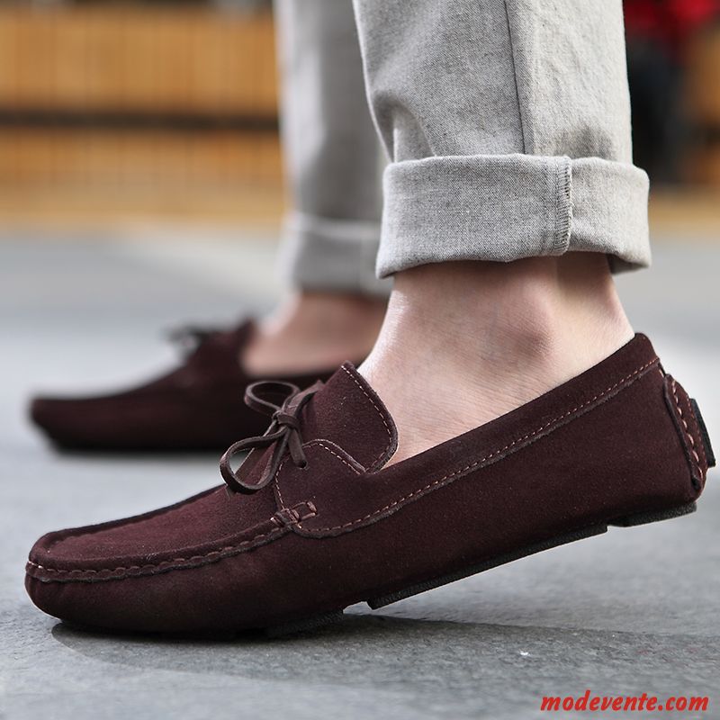 Mocassin Gris Homme Pas Cher Or Marron Mc23776