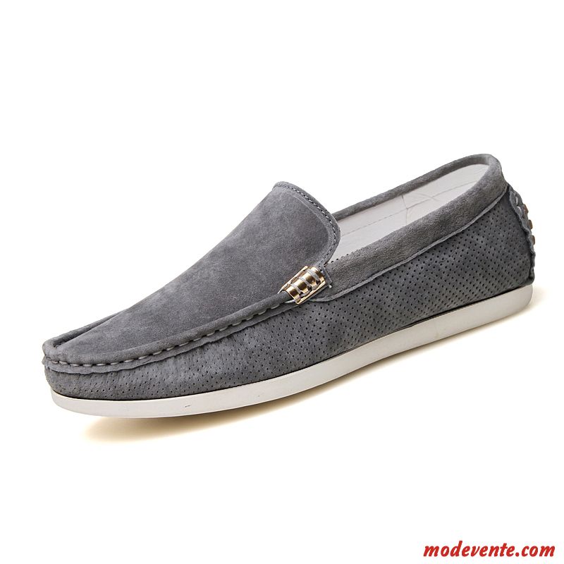 Mocassin Hiver Homme Vente Poudre Bleue Gris Mc23756