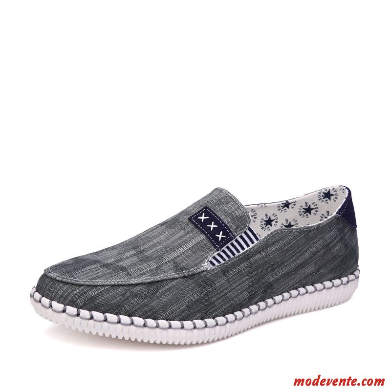 Mocassin Homme Blanc Marine Rose Mc22705