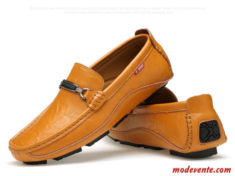 Mocassin Homme Bleu Marine Or Vert Printanier Mc23636