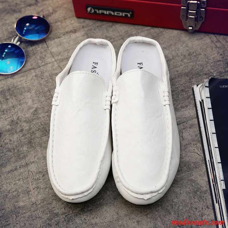 Mocassin Homme Confort Pas Cher Rouge Beige Sable Mc23608