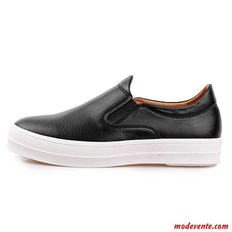 Mocassin Homme Cuir Marron Pensée Blanc Mc22929