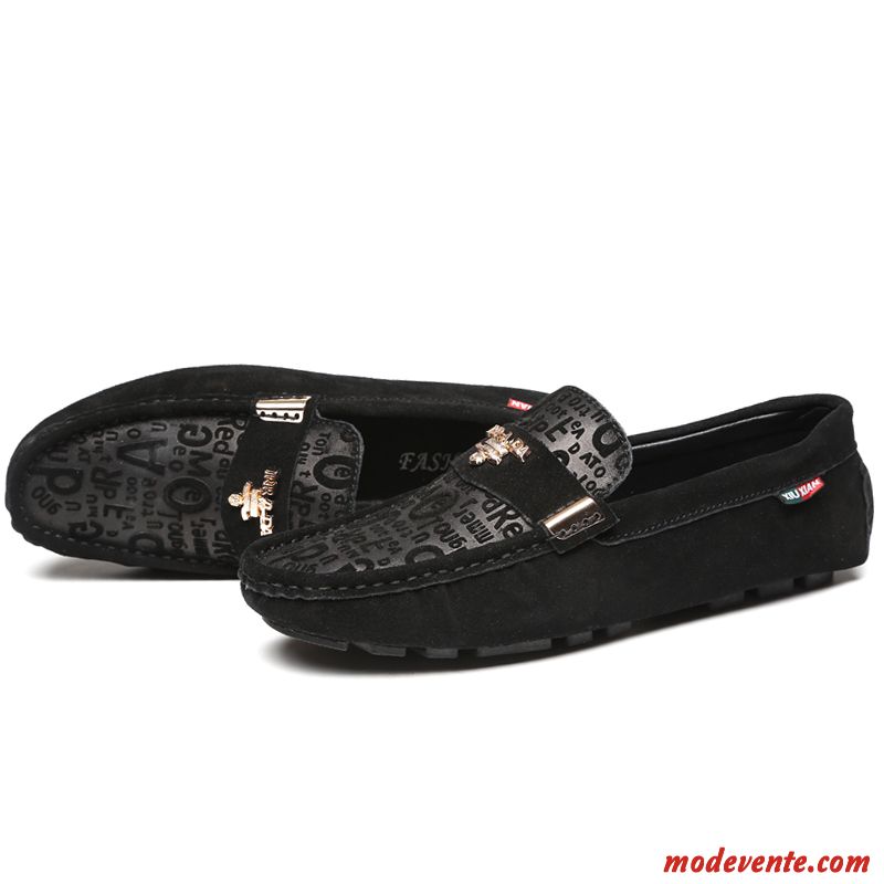 Mocassin Homme En Cuir Marron Olive Verte Mc23623