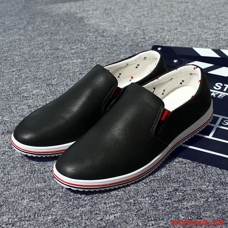 Mocassin Homme Pas Cher Ivoire Rouge Mc22744