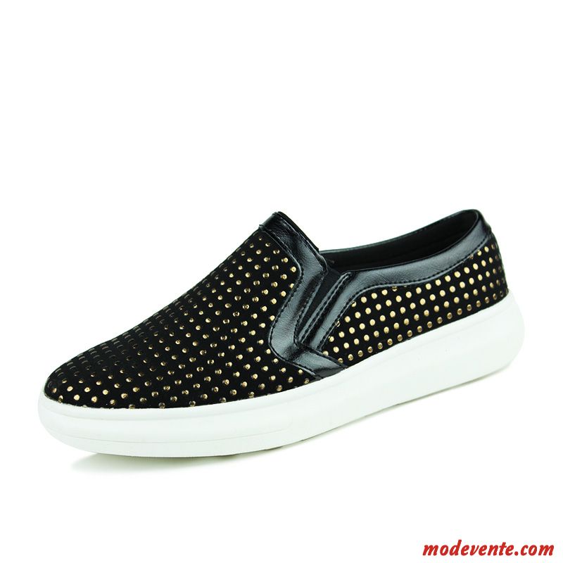 Mocassin Homme Plateforme Pas Cher Violet Blanc Mc22958