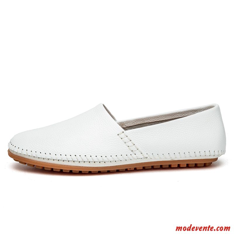 Mocassin Homme Tendance Saumon Blanc Neigeux Mc23720