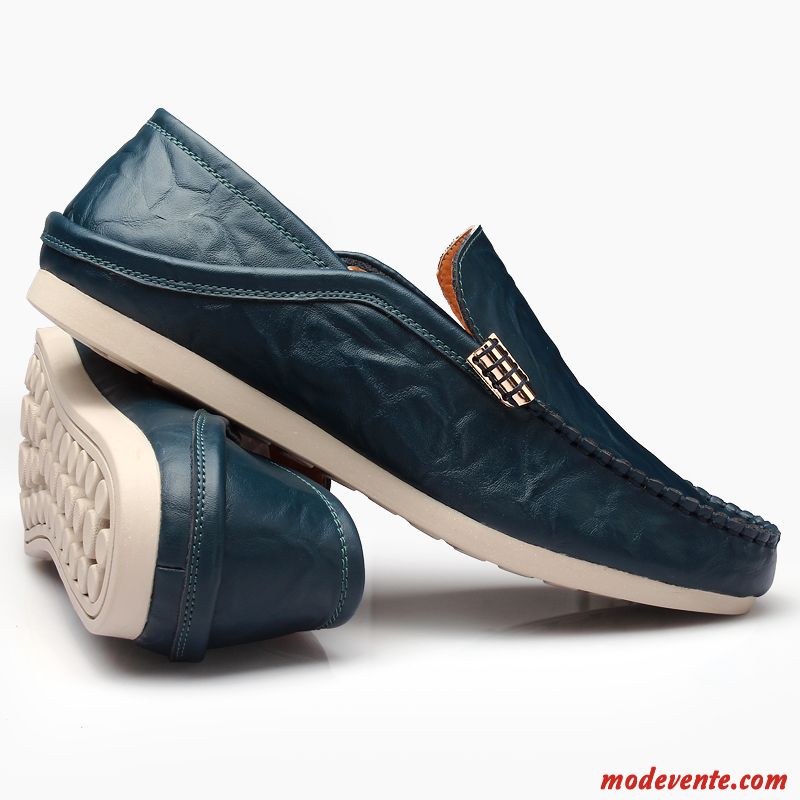 Mocassin Loafer Homme Mode Soldes Peachpuff Olive Verte Mc23682