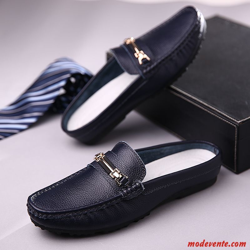 Mocassin Mode Homme Pas Cher Rose Saumon Bleu Ciel Mc23632