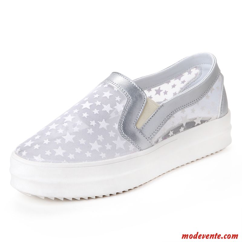 Mocassin Noir Et Blanc Femme Soldes Violet Écarlate Mc26952