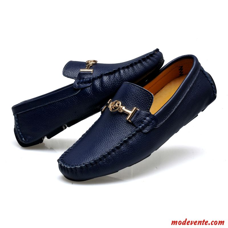 Mocassin Noir Et Blanc Homme Soldes Beige Gris Mc23668