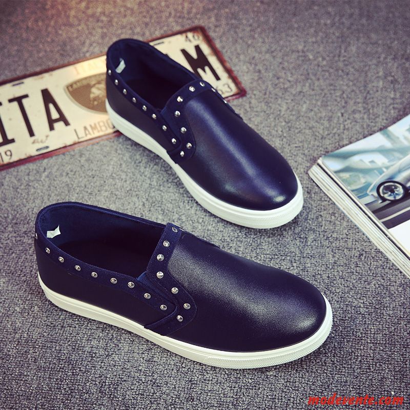Mocassin Pas Cher Homme Bleu Cobalt Pierre Mc22697