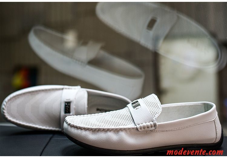 Mocassin Pour Homme Tendance Gris Fumé Jaune Mc23590