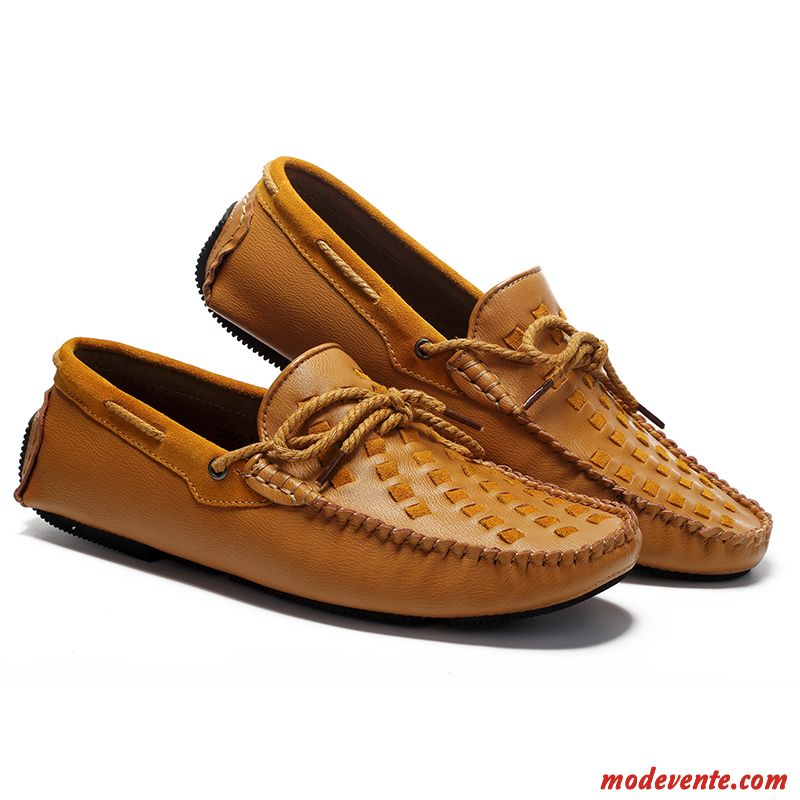 Mocassin Rouge Homme Soldes Beige Sable Peachpuff Mc23484