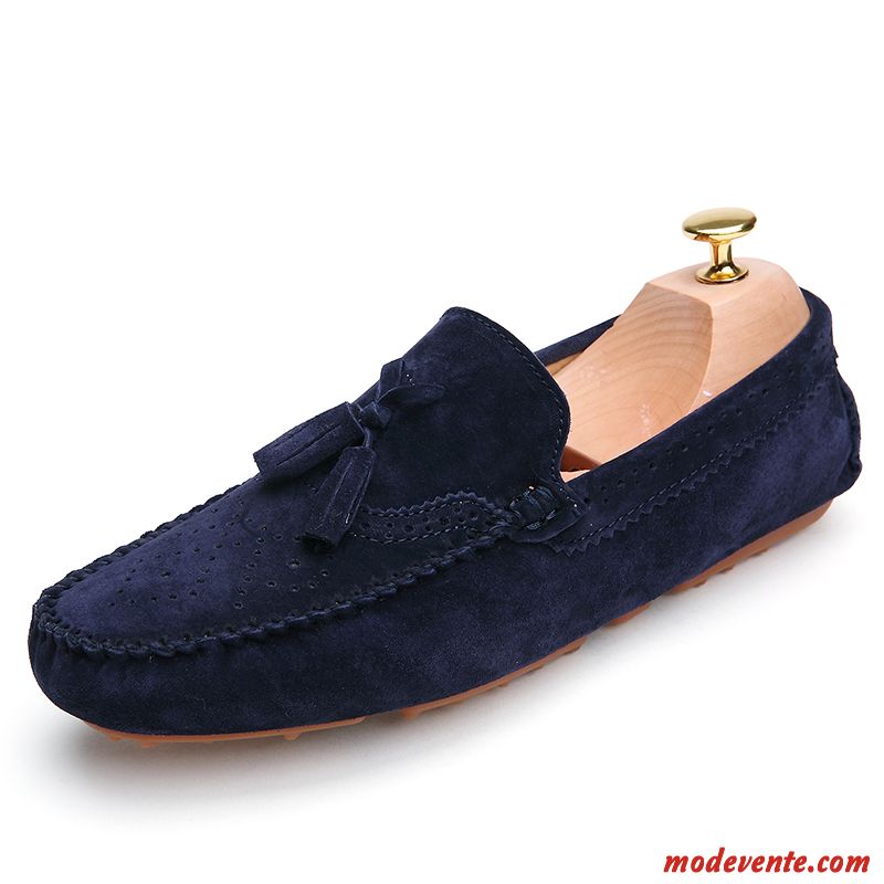 Mocassin Rouge Homme Soldes Noir Tomate Mc23586