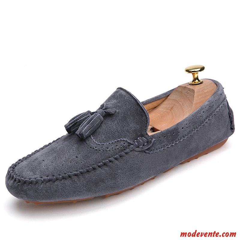 Mocassin Rouge Homme Soldes Noir Tomate Mc23586