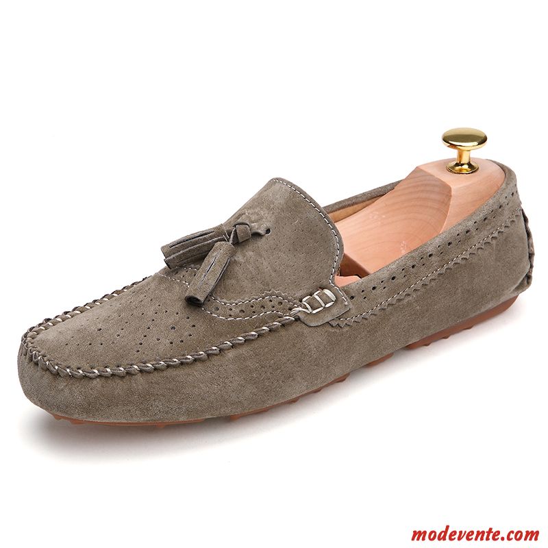 Mocassin Rouge Homme Soldes Noir Tomate Mc23586