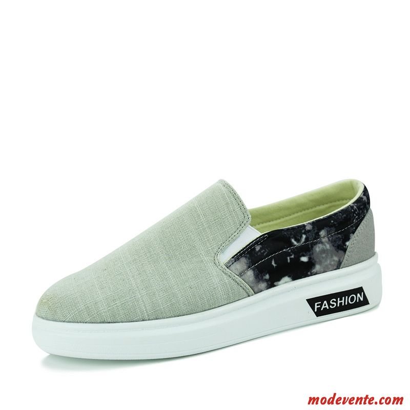 Mocassin Vernis Homme Gris Noir Mc22540