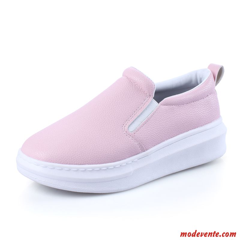 Mocassin À Talon Femme Rouge Violet Mc26950