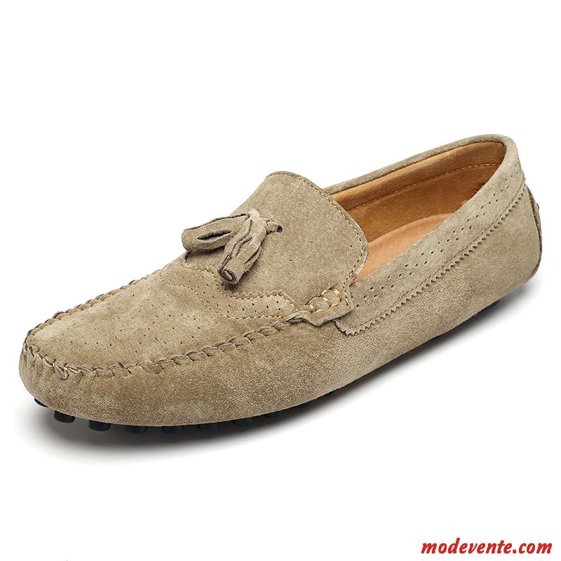 Mocassin À Talon Homme Pérou Gris Charbon Mc23794