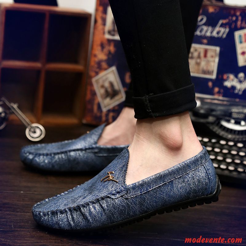 Mocassins Mode Homme Pas Cher Lavande Saumon Mc23639
