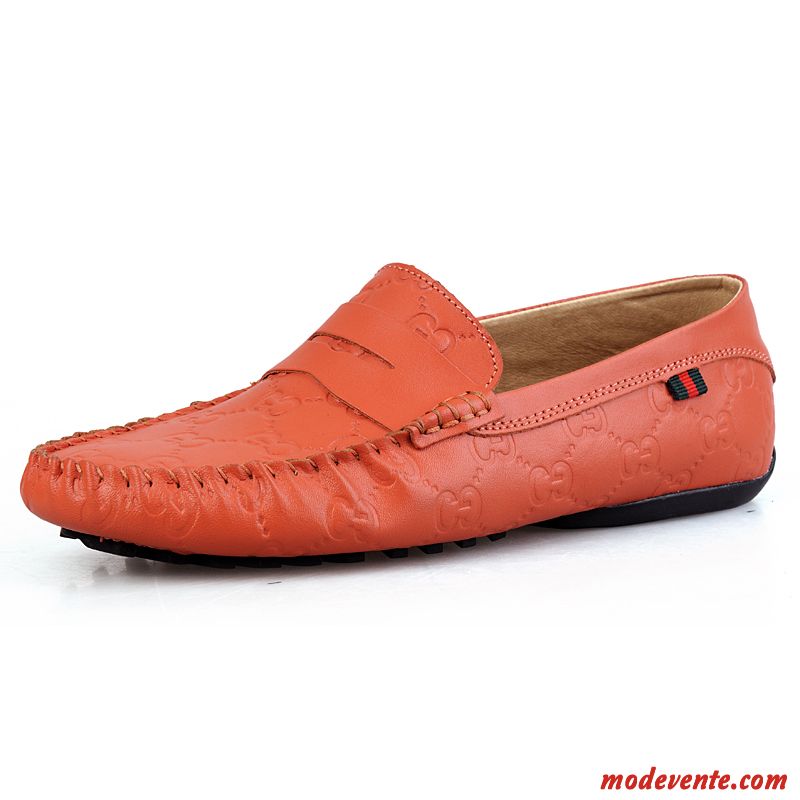 Mocassins Sandales Homme Pas Cher Beige Crème Mc23644