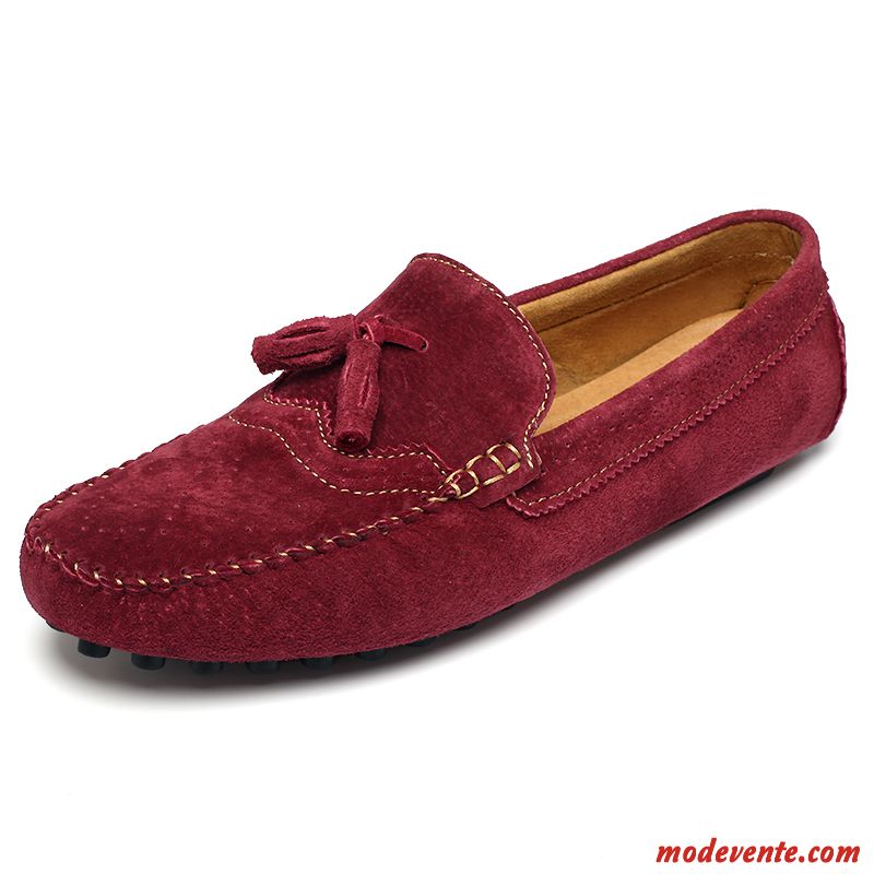Pantoufle Mocassin Homme Kaki Écarlate Mc23580