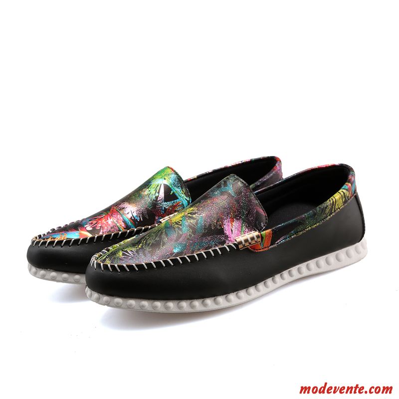 Pantoufle Mocassin Homme Palevioletred Vert Mousse Mc23672