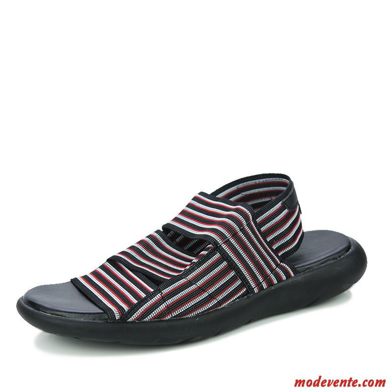 Sandales Chaussures Homme Violet Blanc Mc26081