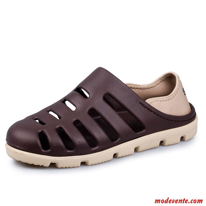Sandales De Marque Homme Marron Chocolat Mc26270