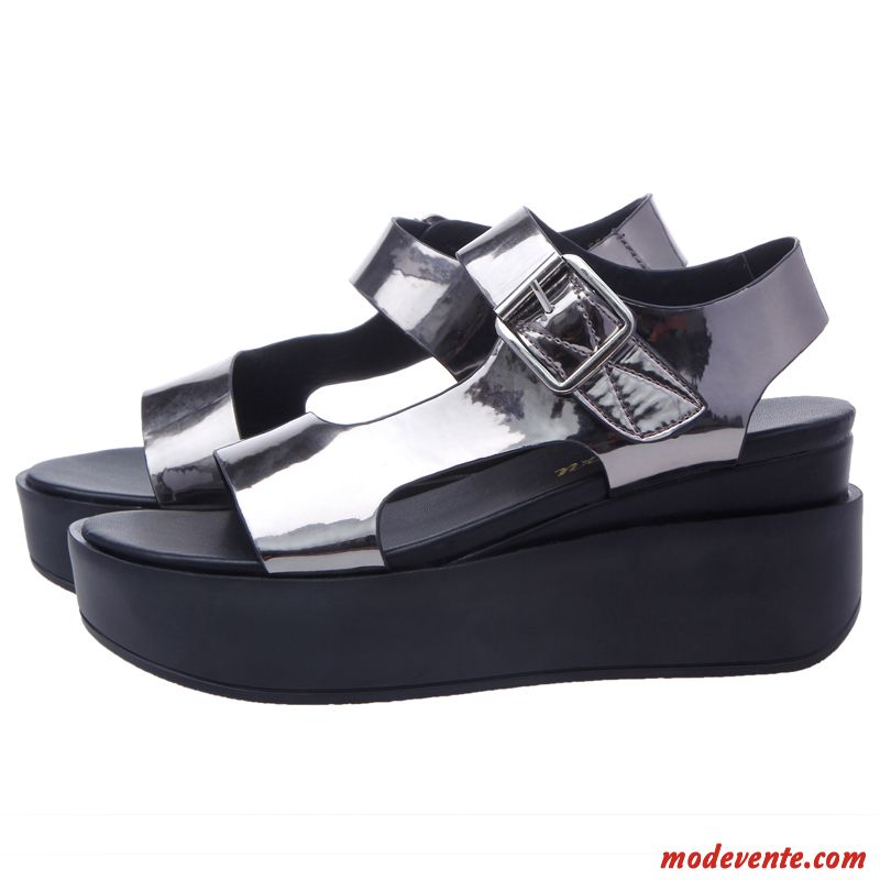 Sandales Femme Confort Pas Cher Violet Pensée Mc27350