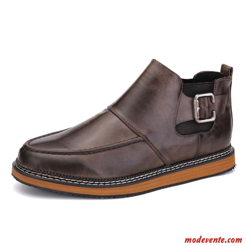 Sandales Homme Compensées Pas Cher Écarlate Paleturquoise Mc22172