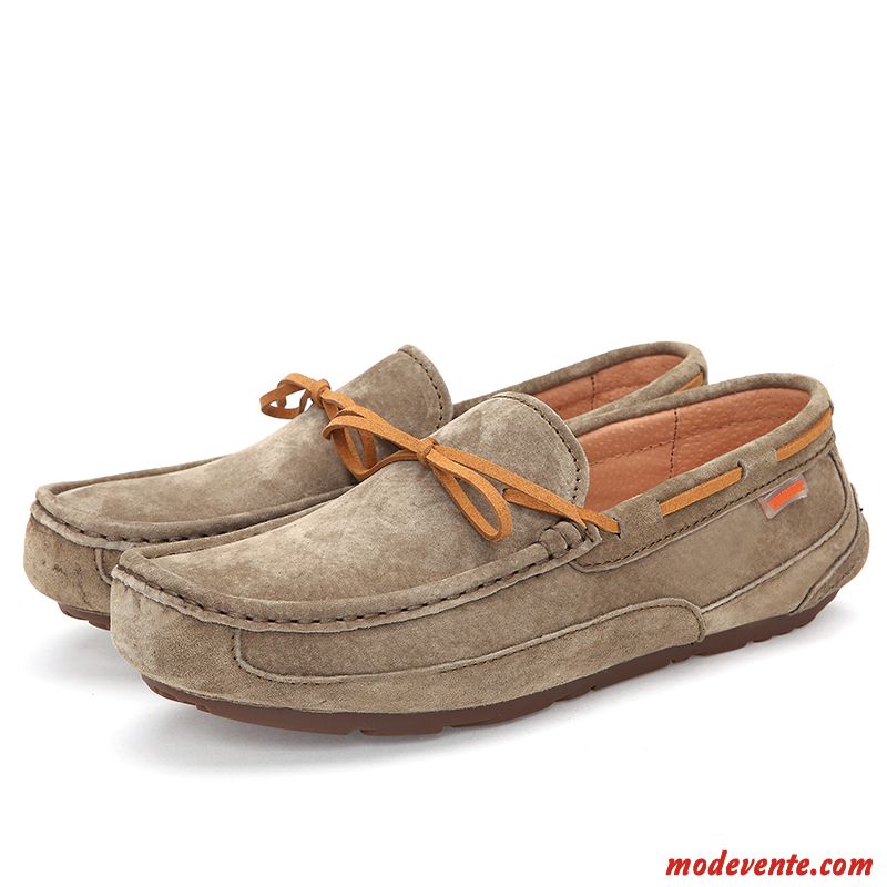 Sandales Mocassins Plates Pas Cher Vert Pâle Vert Pâle Mc23652