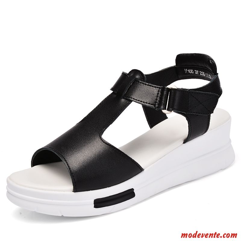 Sandales Noir Et Blanc Femme Violet Vert Mc27376