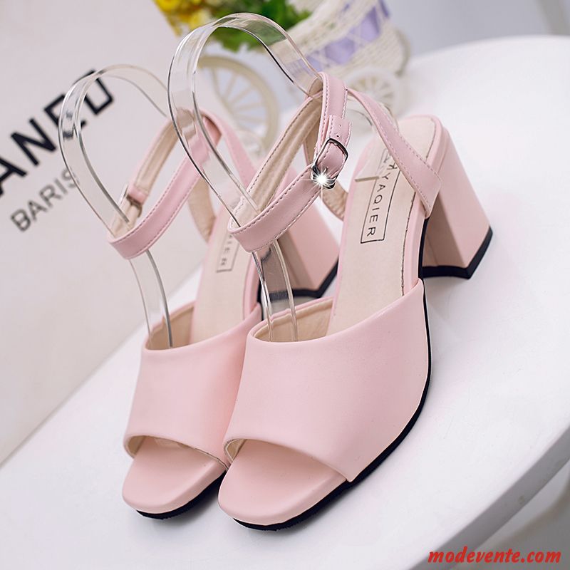 Sandales Pas Cher Femme Pierre Rose Saumon Mc27660