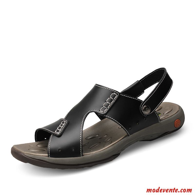 Sandales À Talon Homme Pierre Noir Mc26242