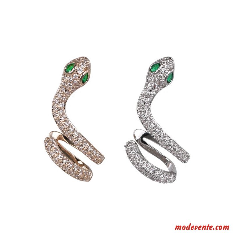 Boucles D'oreilles Femme All-match Europe Pure Personnalité Tempérament Tendance Or Argent