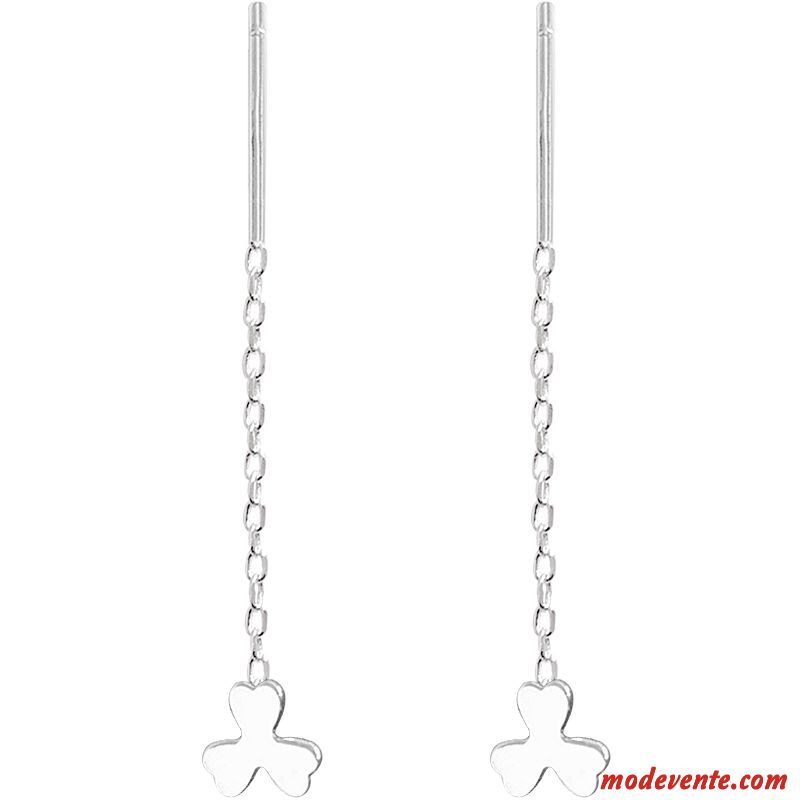 Boucles D'oreilles Femme Petit Modèles Féminins Fleurs Frais Pure Chanceux Argent