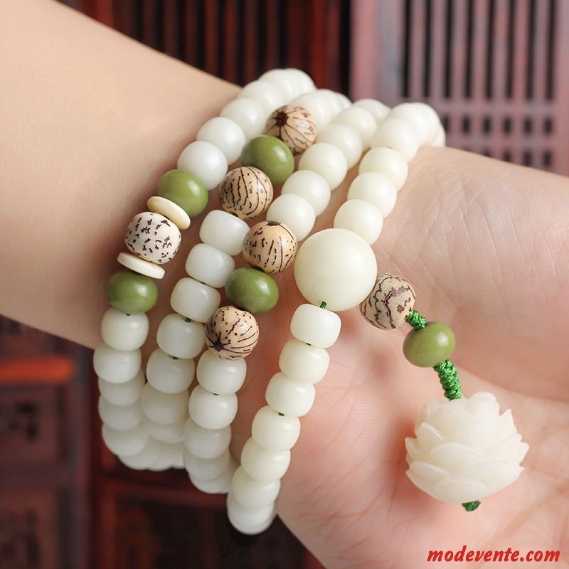 Bracelet Homme Femme Naturel Chandail Amoureux Blanc