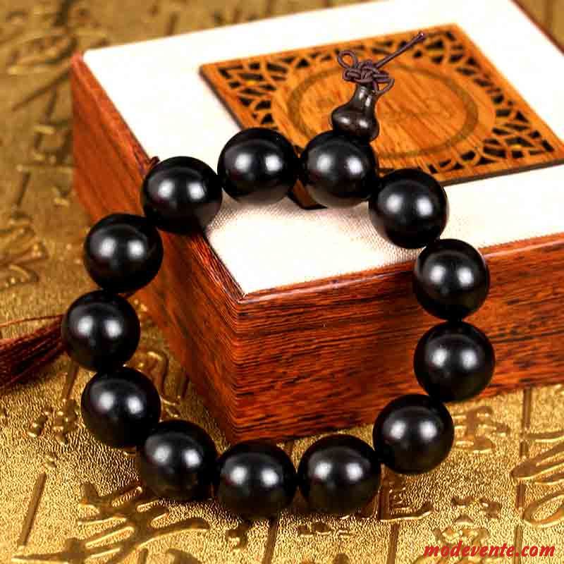 Bracelet Homme Naturel Bois De Santal Noir