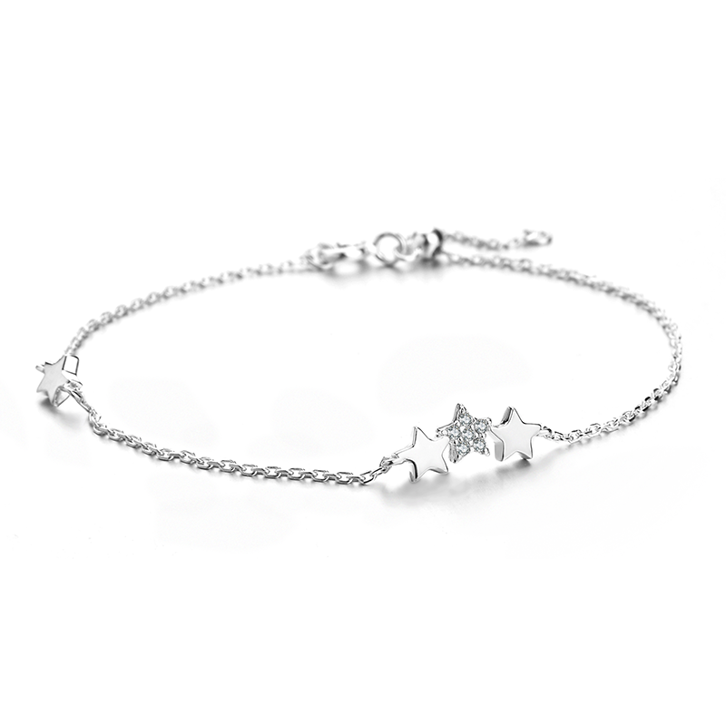 Bracelets Femme Cœur Personnalité Réseau Pure Tendance Rouge Argent