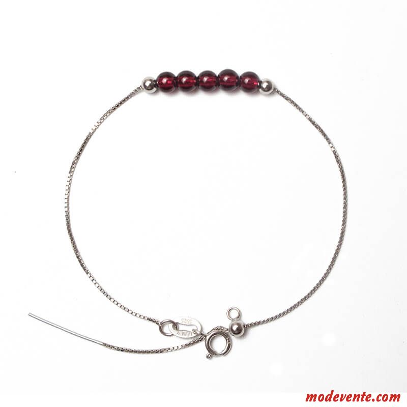 Bracelets Femme Tempérament Bien Simple Pure Cadeau D'anniversaire Naturel Brun Or Argent