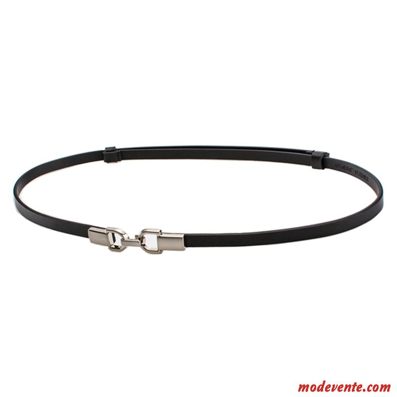 Ceinture Femme Cuir Véritable All-match Bien Décoration Le Nouveau Tendance Blanc Noir