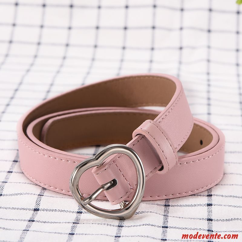 Ceinture Femme Cœur All-match Rétro Tendance Amour Étudiant Rose