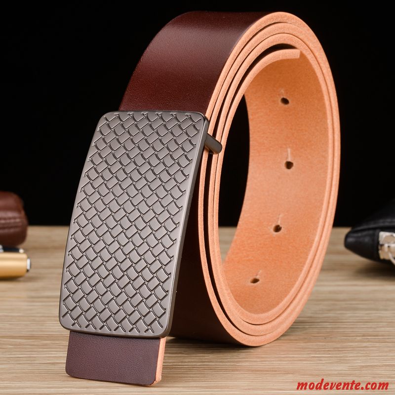 Ceinture Homme Couche De Tête Jeunesse Pure All-match Âge Moyen Manuel Brun