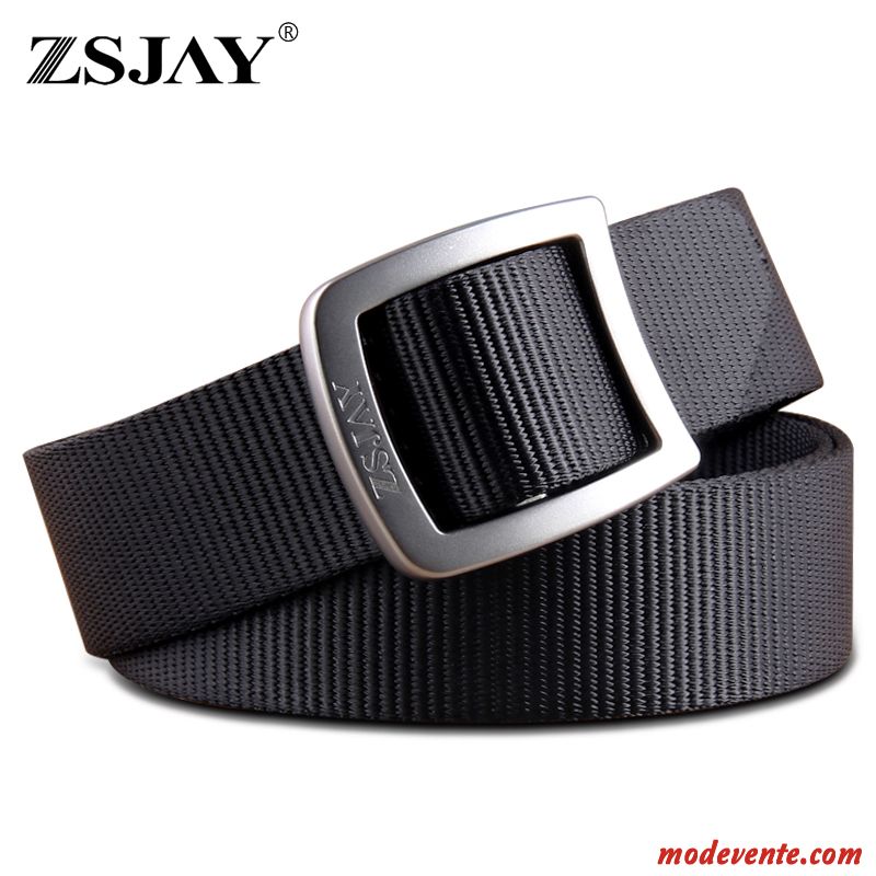 Ceinture Homme De Plein Air Nylon Tactique Été Jeunesse Sport Noir Or